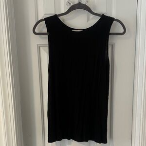 Active Basic Black Sleeveless Tank Top